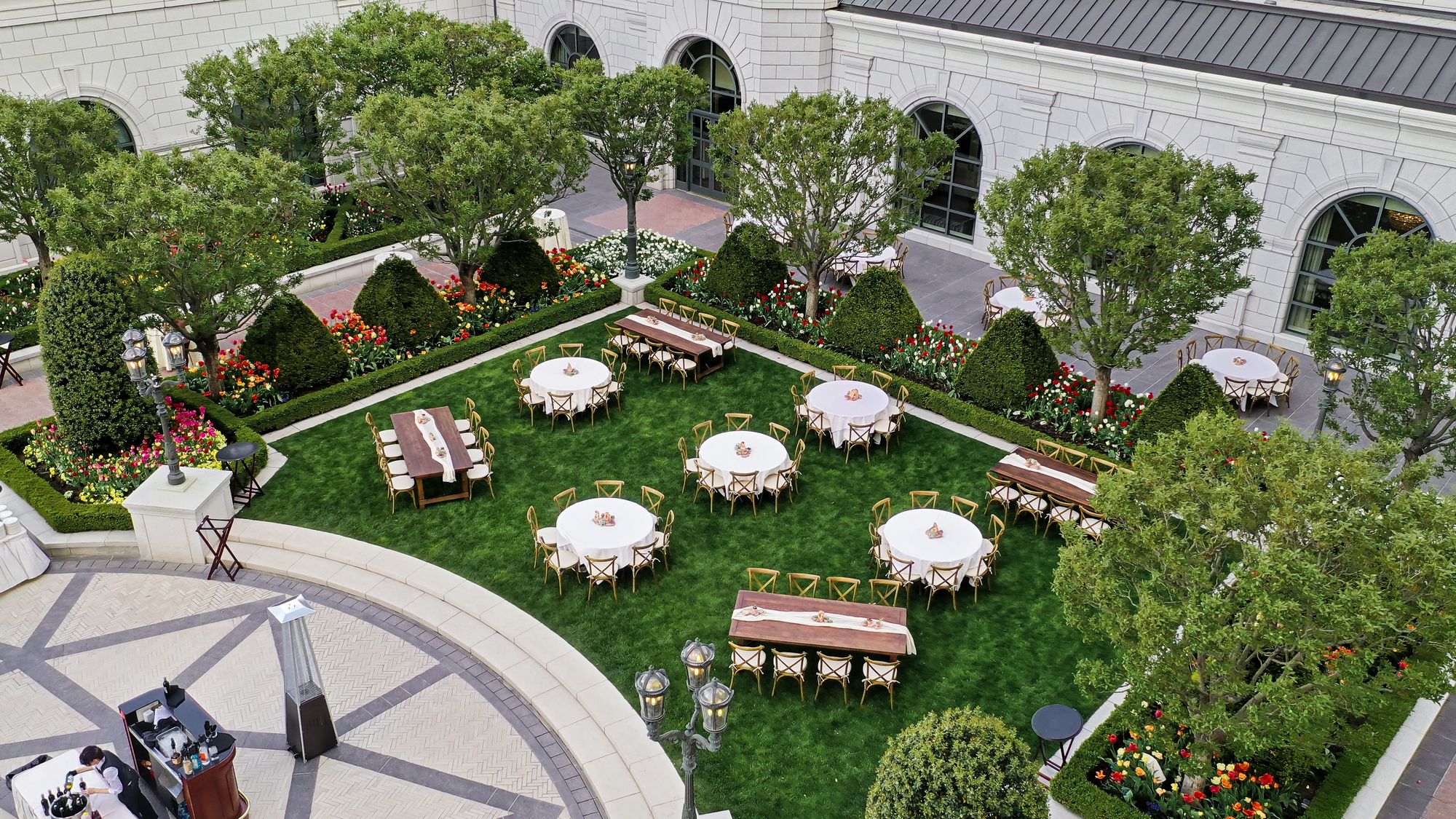 Courtyard Grass Set Up