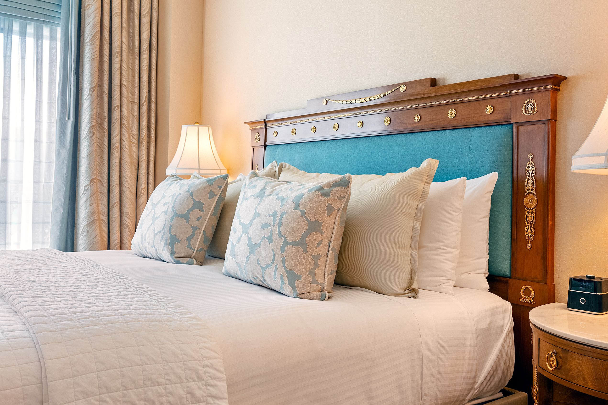 Presidential Suite Bed from an angle