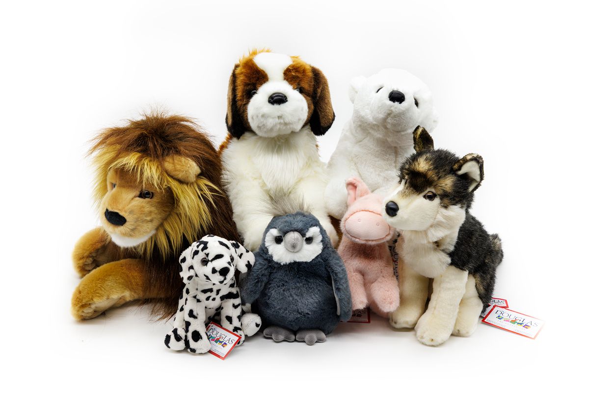 Group of plush animals